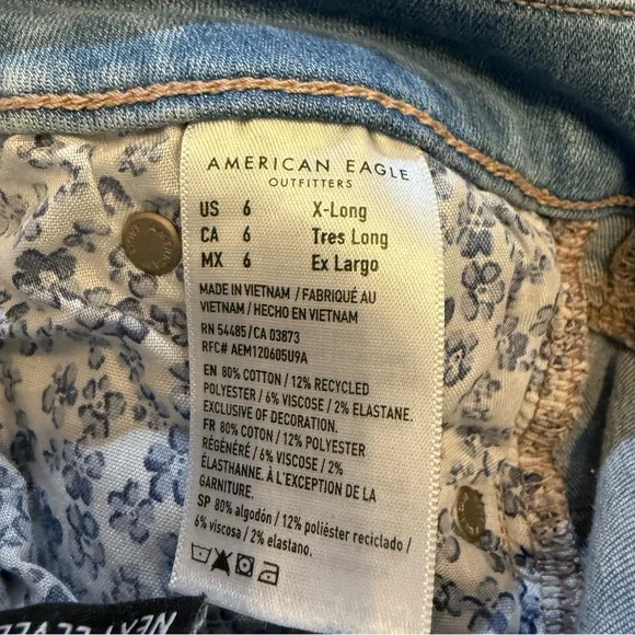 American Eagle Outfitters Next Level HighWaisted Flare Jean Women’s Size 6 XLong - Picture 14 of 16
